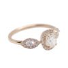 Złoty pierścionek z diamentami 1,11 ct