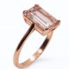 Złoty pierścionek z morganitem 3,70 ct