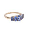 Złoty pierścionek z tanzanitami 2,50 ct