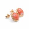 Złote kolczyki z koralami 4,12 ct 4442