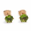 Złote kolczyki z peridotami 3,41 ct 4461