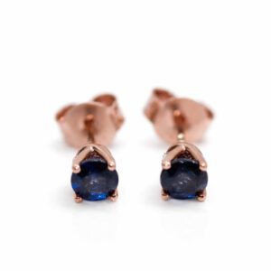 Złote kolczyki z szafirami 0,92 ct 2983
