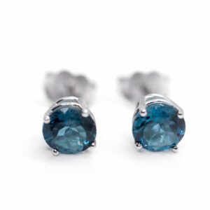 Złote kolczyki z topazami 1,65 ct 3614