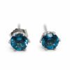 Złote kolczyki z topazami 1,08 ct 2841