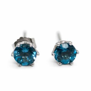 Złote kolczyki z topazami 1,08 ct 2841