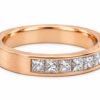 Złota obrączka z diamentami 0,67 ct