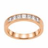 Złota obrączka z diamentami 0,67 ct