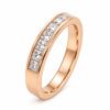 Złota obrączka z diamentami 0,67 ct