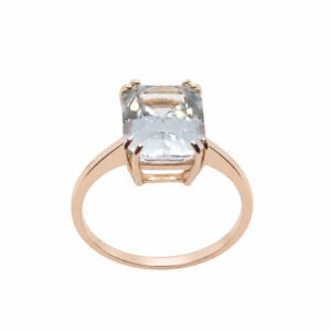 Złoty pierścionek z akwamarynem 4,90 ct