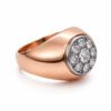 Złoty pierścionek z diamentami 0,56 ct