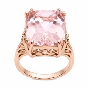 Złoty pierścionek z morganitem 21,05 ct