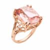 Złoty pierścionek z morganitem 21,05 ct