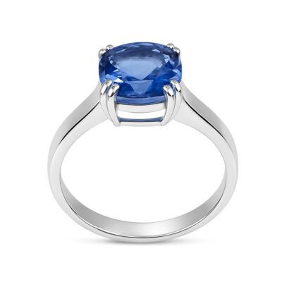 Złoty pierścionek z tanzanitem 2,94 ct