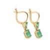 Złote kolczyki ze szmaragdami 1,62 ct