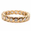 Złota obrączka z diameentami 1,26 ct