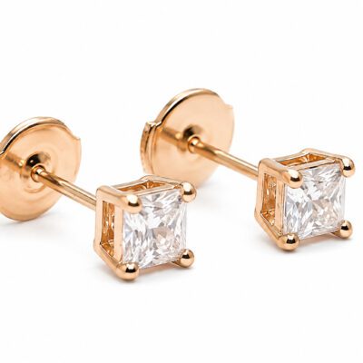 Złote kolczyki z diamentami 1,40 ct