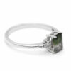 Złoty pierścionek z diamentami i turmalinem 0,80 ct 486