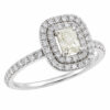 Złoty pierścionek z diamentami 0,95 ct