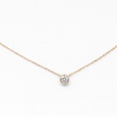 Złota celebrytka z brylantem 0,29 ct