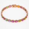 Złota bransoletka z turmalinami 12,06 ct