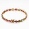 Złota bransoletka z turmalinami 12,06 ct