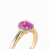 Złoty pierścionek z różowym szafirem 1,69 ct