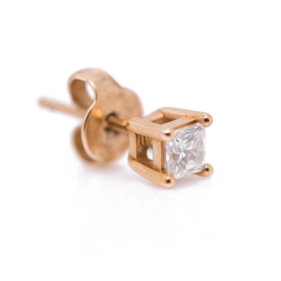 Złote kolczyki z diamentami 0,30 ct