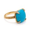 Złoty pierścionek z turkusem 7 ct
